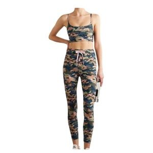 The Upside Himalaya Camouflage Sports Bra (XL/12) and Leggings (L/10) Set